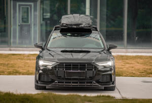 Ajuste perfecto fibra de carbono seca coche parachoques delantero labios delanteros para Audi <span class=keywords><strong>A6</strong></span> <span class=keywords><strong>Allroad</strong></span> 2019-2022 MC estilo parachoques labio delantero - Product Image 6