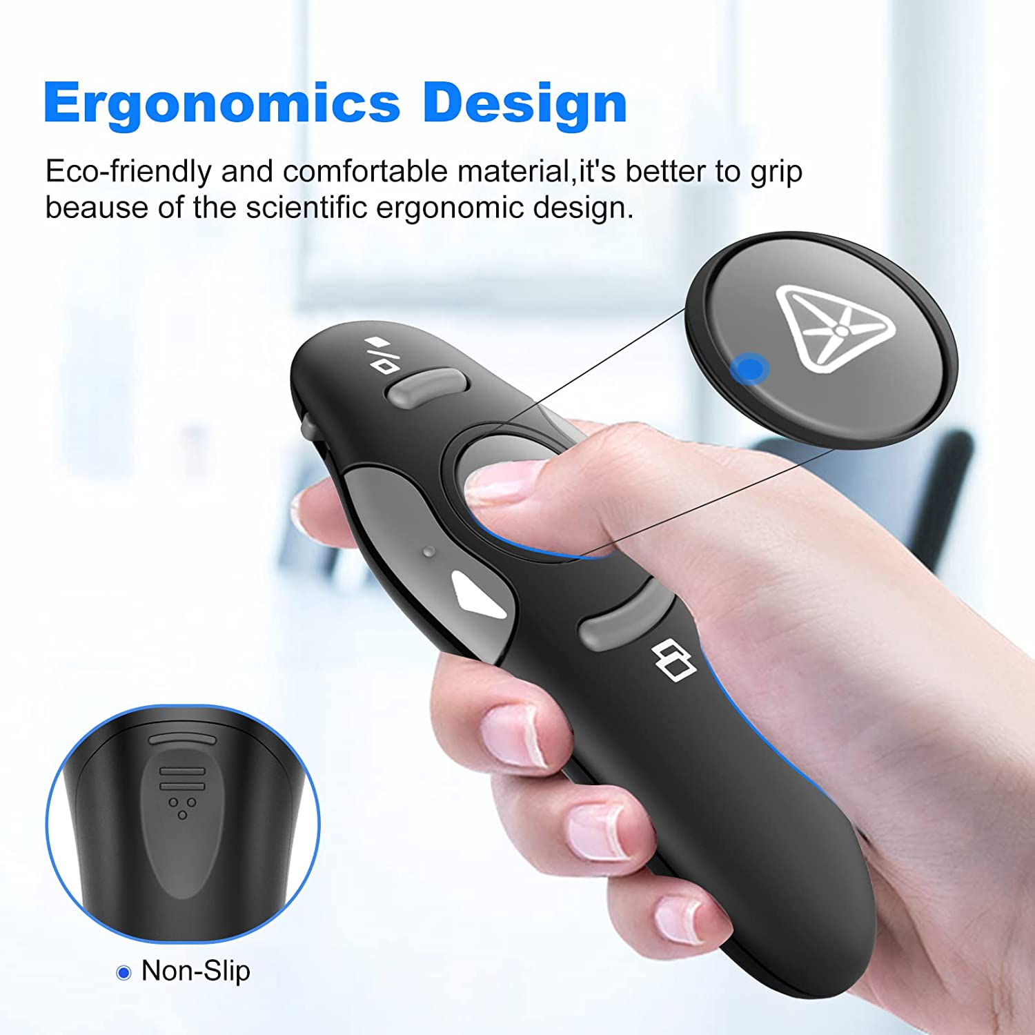 Презентация Clicker беспроводной презентатор Дистанционное USB-Управление Powerpoint PPT Clicker, лазерная указка RF 2,4 ГГц Презентация пульт дистанционного управления