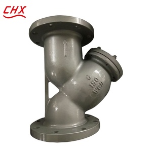 Filtro tipo Y ANSI PN10 PN16 de hierro dúctil QT450 GGG50 con brida de acero inoxidable para tuberías industriales de aguas residuales - Product Image 1