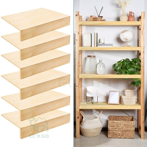 Protector Multiusos de Madera Maciza para Estantes de Alambre, Antiarañazos e Impermeable, para Armarios y Lavanderías - Product Image 5