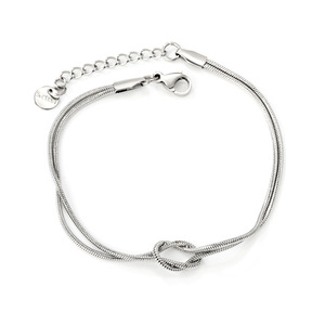 Pulsera de Cadena Metálica de Moda con Diseño Geométrico de Clip, Joyería para Mujer, Pulsera de Acero Inoxidable para Uso Diario - Product Image 5