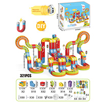 Nuevo Set de 321 Piezas de Pistas Magnéticas Flexibles para Coches de Carreras, Juguete de Tren Pequeño de Ensamblaje DIY con Levitación para Niños de 5 a 7 Años