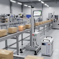 Marqueur laser UV certifié CE 3W 5W, machine de marquage ultraviolet en ligne pour composants électroniques, puces IC, verre