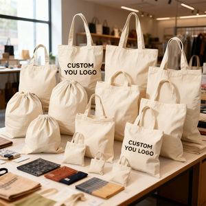 กระเป๋าผ้าแคนวาสคุณภาพดีแบบสั่งทำพิเศษ สะพายข้าง สีธรรมชาติ รีไซเคิล กระเป๋าช้อปปิ้งผ้าฝ้ายแบบสั่งทำ - Product Image 3