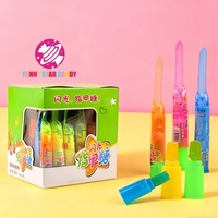 Sucettes lumineuses personnalisées en forme de doigts, bonbons durs aux saveurs fruitées de dessins animés, vente en gros