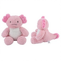 Peluche Axolotl Rose en Gros, Jouet Doux en Coton PP Brodé, Personnalisable OEM ODM