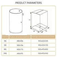 Chauffe-eau électrique à revêtement émaillé certifié CE CB 30L/50L/80L/100L pour usage domestique, commercial et hôtelier