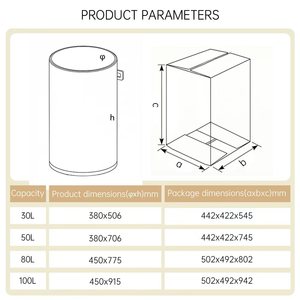 <span class=keywords><strong>Chauffe</strong></span>-<span class=keywords><strong>eau</strong></span> électrique à revêtement émaillé certifié CE CB 30L/50L/80L/100L pour usage domestique, commercial et hôtelier - Product Image 2
