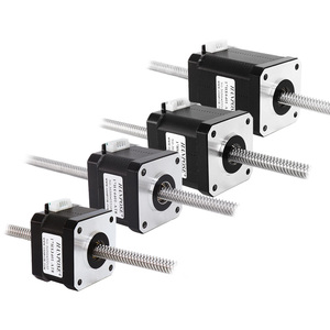 HANPOSE Nema17 สเต็ปเปอร์มอเตอร์แรงบิดสูงความแม่นยำสูง 28N CM 1.3A 42HA34/40/48/60-T8*<span class=keywords><strong>2</strong></span>/4/8 50-500 มม. มอเตอร์แบบสกรูทะลุแกน - Product Image 1