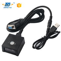 Módulo de escáner de código de barras 1D 2D de alta resolución con RS232 y fuente de luz CCD de montaje fijo USB Producto en stock