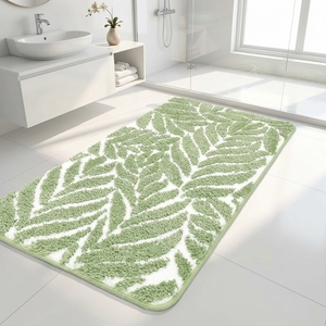 <strong>Sage</strong> <strong>Green</strong> Handmade Rectangular Bathroom Rugs &amp; <strong>Mats</strong> Non Slip Absorbent Microfiber <strong>Bath</strong> <strong>Mat</strong> for Shower Tub - Product Image 4