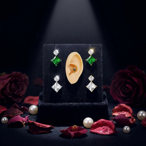 Xinfocus Nuevos Pendientes de Moda con Zirconia Engastada, <span class=keywords><strong>Piercing</strong></span> de Cartílago y Hélice, Anillo de Acero Quirúrgico con <span class=keywords><strong>Diamante</strong></span> para <span class=keywords><strong>Tragus</strong></span> - Product Image 4
