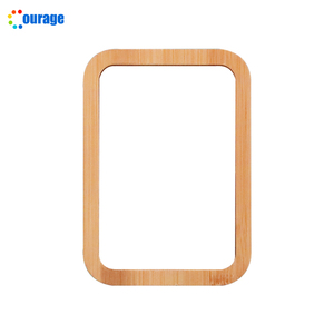 Varias formas de cama de bambú sublimación marco de fotos de impresión personalizada en blanco con buen precio - Product Image 3