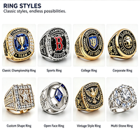 Bagues de championnat personnalisées pour hommes, enfants, jeunes, équipes sportives, avec logo et nom d'équipe, pour récompenses de football, basketball, baseball, softball, soccer.