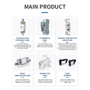 ZHENGRONG Customized NH RT Low Voltage Knife Blade Fuse Base Fuse Link NT2 500V 315A AC Fuse