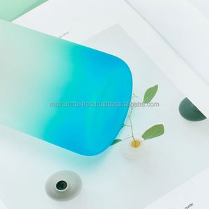 Mug à bière en verre givré/transparent minimaliste, écologique, 12oz/16oz, vierge pour sublimation, avec couvercle et paille, en stock, expédition depuis entrepôt USA - Product Image 4