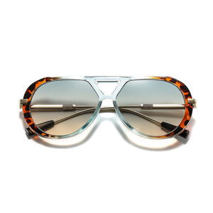 Women Round <b>Sunglasses</b> Full Rim <b>Gradient</b> Lenses UV400 Fashion Decoration Adult - Product Image 4