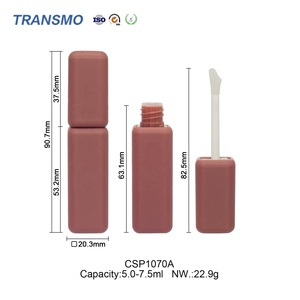 Emballage réutilisable pour gloss liquide, tubes d'huile à lèvres personnalisables avec logo, tubes de gloss vides en caoutchouc de 5 ml - Product Image 2