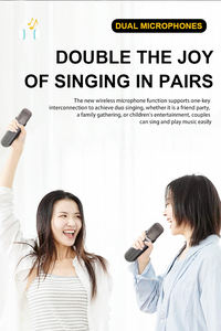 Attivo sistema di altoparlanti <span class=keywords><strong>Bluetooth</strong></span> portatile <span class=keywords><strong>hifi</strong></span> con microfono senza fili 15W macchina Karaoke per feste all'aperto - Product Image 6