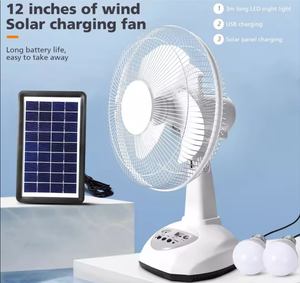 Portable Mini USB Panneau Solaire DC Rechargeable Électrique Camping Ventilateur Solaire Réglable Ventilateur De Refroidissement Par Air pour Usage Domestique Plafond Table - Product Image 3