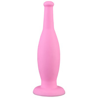 Plug anal en silicone souple en forme de bouteille de vin, masseur pour masturbation anale féminine, jouet sexuel pour adultes, portable