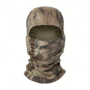 Cagoule personnalisée imprimée motif crâne camouflage, masque intégral à un trou pour moto - Product Image 1