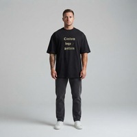 T-shirt en coton épais personnalisé avec logo, streetwear, tee-shirt graphique, impression DTG, broderie, marque privée
