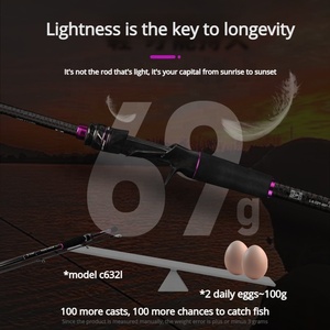 <span class=keywords><strong>Canne</strong></span> à pêche en carbone 2 pièces, <span class=keywords><strong>casting</strong></span>, dureté L ML M MH, poignée EVA, capacité de ligne 5-20 lb, pêche en eau salée, leurre, pêche à la carpe et au bar - Product Image 2
