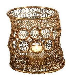 Classic Design Iron Candle Holder Wired Look for <b>Tealight</b> Candles Wedding Centerpieces and Gifts Available at Reasonable Price - Product Image 4