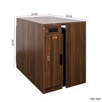 Table à manger extensible multifonctionnelle en bois moderne, gain de place, rangement extensible pour hôtels, fêtes, mariages, réunions