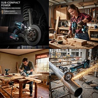 Juego de Herramientas Eléctricas Makita de 18V y 13 Piezas, Adecuado para Reparaciones Automotrices, Construcción y Bricolaje, Juego de Herramientas Eléctricas Inalámbricas sin Escobillas