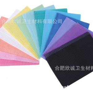 Disposable colored dental pads, bibs, tattoo/permanent makeup cleaning mats, <b>tablecloths</b>, nail mats, paper-coated, customizable. - Product Image 1