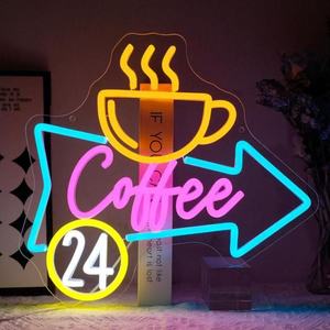 Letrero Luminoso de Neón con Texto de Café, Decoración Personalizada para <span class=keywords><strong>Ambiente</strong></span> de <span class=keywords><strong>Bar</strong></span> - Product Image 1