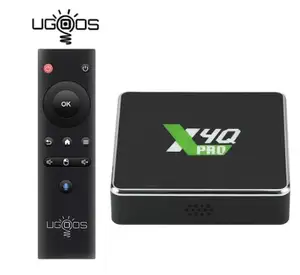 เดิม UGOOS X4Q CUBE X4Q PRO X4Q พลัส Android11 Amlogic S905X4 1000เมตรสมาร์ททีวีกล่อง BT 5.1 2T2R WiFi 4พัน AV1ทีวี Prefix