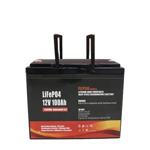 12V 600Ah充電式ソーラーバッテリー12V 24V 100Ah 200Ah 300Ah 400Ah Bluetooth IP65防水卸売LiFePo4バッテリー - Product Image 4