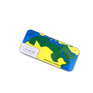 Caja geométrica para estudiantes, papelería escolar barata, al por mayor, juego de matemáticas, 9 Uds. - Product Image 6