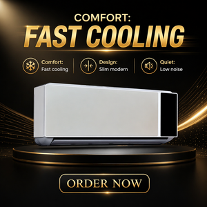 Aire Acondicionado Split de Pared Ecológico de 9000 Btu/18000 Btu, Control Inteligente, Ahorro de Energía, OEM ODM - Product Image 1