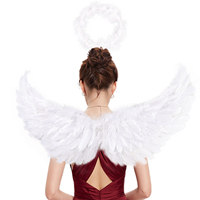 Style 01 ailes Léger Durable Luxe S M L Taille Ange Plume Ailes Décoration Ailes pour Costume Halloween Fête Cosplay