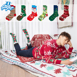 Vente en gros Chaussettes de sport de Noël unisexes Chaussettes de Noël laides en coton Offre Spéciale pour hommes et femmes - Product Image 2