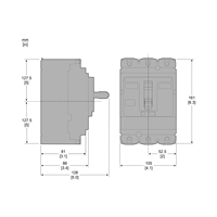 Disjoncteur à boîtier moulé Schneider (MCCB) ComPacT NSXseries NSX100H TMD 100 3P3D F4P3D 4P4D 16A-250A 690V Thermique-Magnétique