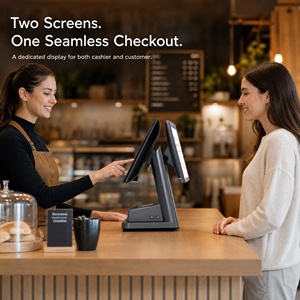 Terminal POS Táctil de Doble Pantalla de 15.6 Pulgadas con Impresora Térmica Integrada de 58 mm para Comercio Minorista, Restaurantes y Cafeterías - Product Image 2