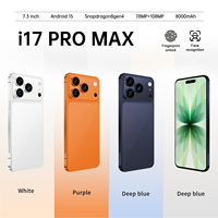 Nuevo Teléfono Inteligente I17 Pro Max 5G 2025, Cámara Trasera de 108MP, Almacenamiento de 16GB+1TB, Deca-core HD de 6.9 Pulgadas y 90Hz