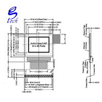 0,66 inç OLED Sıvı Kristal Ekran SSD1315 Küçük Ekran 64x48 Ekran 8-bit Paralel Bağlantı Noktası SPI/IIC
