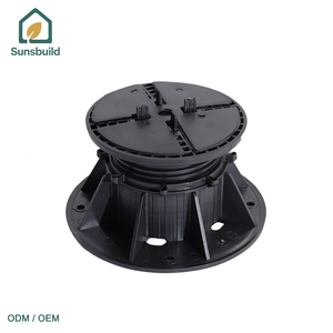 Soportes para Postes de Terraza Sunbuild, Precio de Mayoreo, Más Vendidos, Altura Ajustable, Soportes para Pedestales Flotantes para Exteriores - Product Image 1