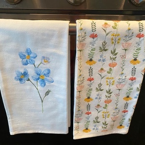 Asciugamani da cucina asciugamani da tè in cotone <span class=keywords><strong>con</strong></span> <span class=keywords><strong>fiori</strong></span> decorazioni per la fattoria asciugamano per sacco di farina - Product Image 5