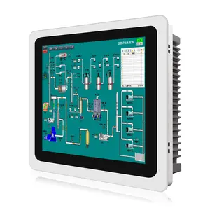 IP65 Водонепроницаемый настольный компьютер DC 12V-24V 12 дюймов промышленный Прочный android планшет Сенсорная панель ПК с RS232 RS485 RK3399