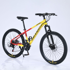 <span class=keywords><strong>Bicicleta</strong></span> de Montaña de Acero de Alto Carbono de 24/26 Pulgadas y 21 Velocidades para Adultos, <span class=keywords><strong>Bicicleta</strong></span> Todoterreno con Llantas de Aleación de Aluminio - Product Image 1