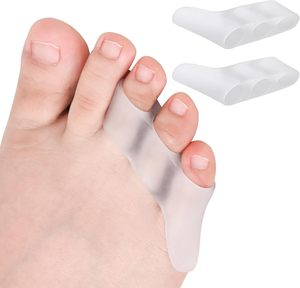Attelle en gel pour <span class=keywords><strong>petit</strong></span> orteil, correcteur d'hallux valgus – Confort durable et respirant pour soulager la douleur des orteils superposés, protection contre les ampoules et les cors, transparente - Product Image 1