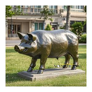 Aongking diseño tamaño Real mar Animal pez estatua latón Metal gigante <span class=keywords><strong>Trevally</strong></span> escultura - Product Image 4