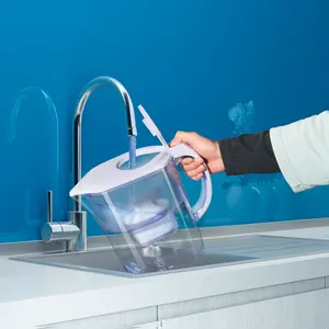 <span class=keywords><strong>Jarra</strong></span>/<span class=keywords><strong>jarra</strong></span> <span class=keywords><strong>de</strong></span> filtro <span class=keywords><strong>de</strong></span> <span class=keywords><strong>agua</strong></span> cero alcalina Manual portátil más vendida, capacidad <span class=keywords><strong>de</strong></span> 3,8 l, 6-8 semanas <span class=keywords><strong>de</strong></span> vida útil del filtro, favorito del hogar - Product Image 1